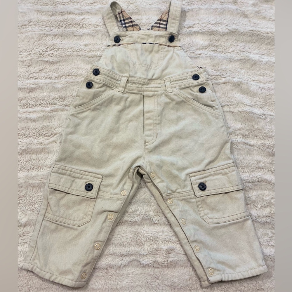 Burberry Tan Overalls Classic Cotton Blend
